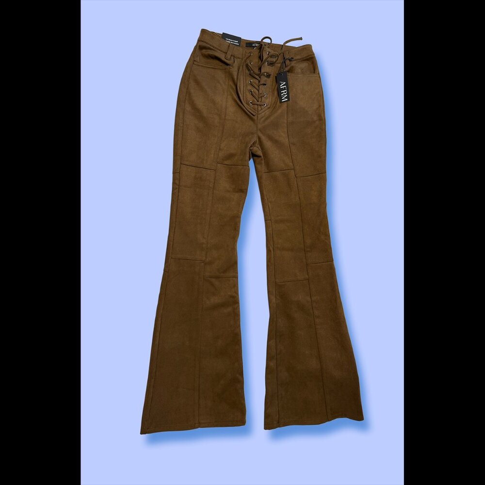 AFRM Mocha Suede Pant